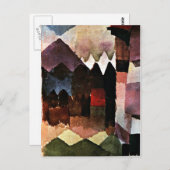 Klee - Föhn in de tuin van Marc Briefkaart (Voorkant / Achterkant)