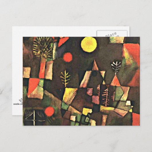 Klee - Full Moon Briefkaart (Voorkant / Achterkant)