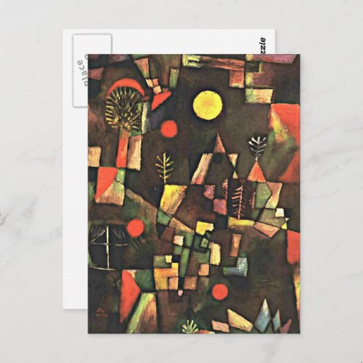 Klee - Full Moon Briefkaart (Voorkant / Achterkant)