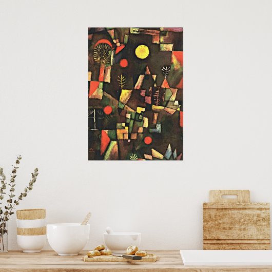 Klee - Full Moon Poster (Keuken)