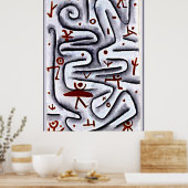 Klee - Gebied van de hoge gedistilleerde dranken Poster (Keuken)