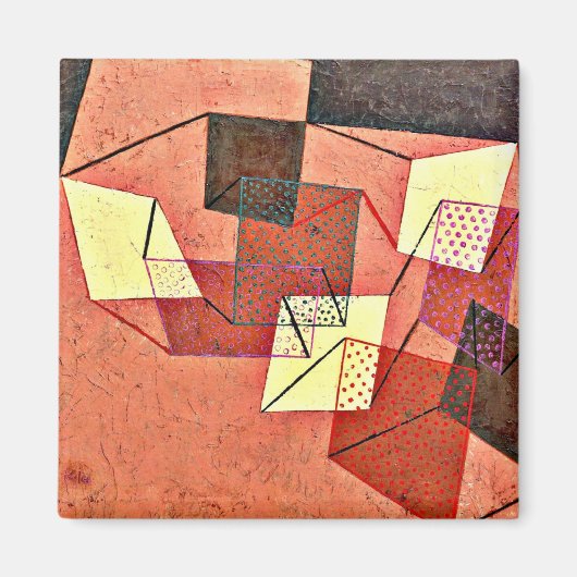 Klee - gebroken oppervlakken (1930) magneet (Voorkant)