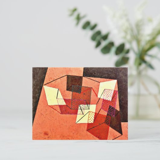 Klee - gebroken oppervlakken briefkaart (Staand voorkant)