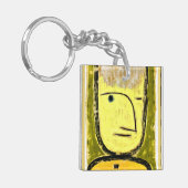 Klee - Geel-groen, abstract kunstwerk Sleutelhanger (Voorkant Links)