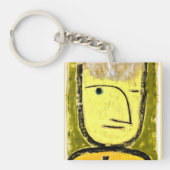 Klee - Geel-groen, abstract kunstwerk Sleutelhanger (Voorkant)