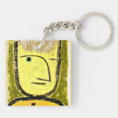 Klee - Geel-groen, abstract kunstwerk Sleutelhanger (Achterkant)