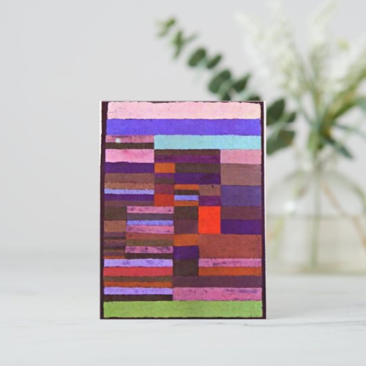 Klee - Geïdividualiseerde hoogtemeting van strepen Briefkaart (Staand voorkant)