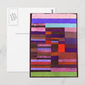 Klee - Geïdividualiseerde hoogtemeting van strepen Briefkaart (Voorkant / Achterkant)