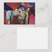 Klee - Gemeentelijke Juweel, 1917 waterverf Notitiekaartje (Voorkant / Achterkant)