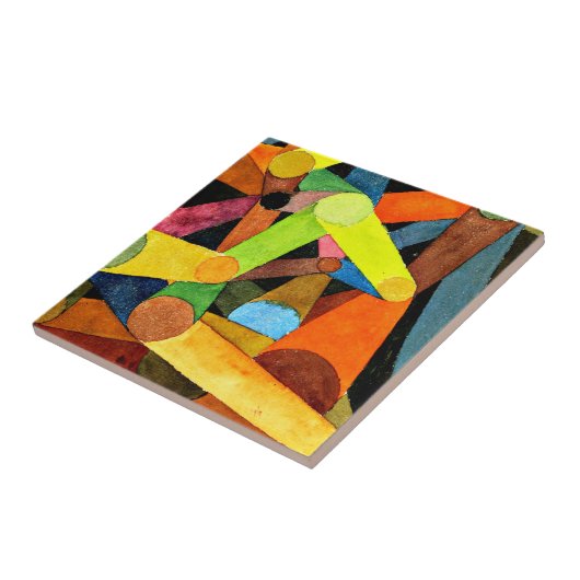 Klee - Geopende berg, Tegeltje (Zijkant)