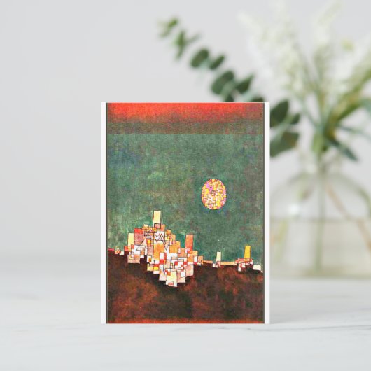 Klee - Geselecteerde Site, abstracte kunst Briefkaart (Staand voorkant)