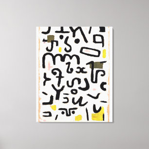 Klee - Gesetz, abstracte kunst Canvas Afdruk