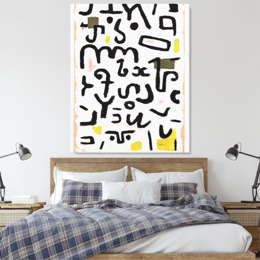Klee - Gesetz, abstracte kunst Canvas Afdruk (Insitu (Slaapkamer))