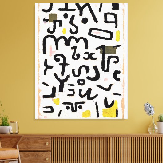 Klee - Gesetz, abstracte kunst Canvas Afdruk (Insitu (Woonkamer))