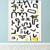 Klee - Gesetz, abstracte kunst Canvas Afdruk (Insitu (Houten vloer))