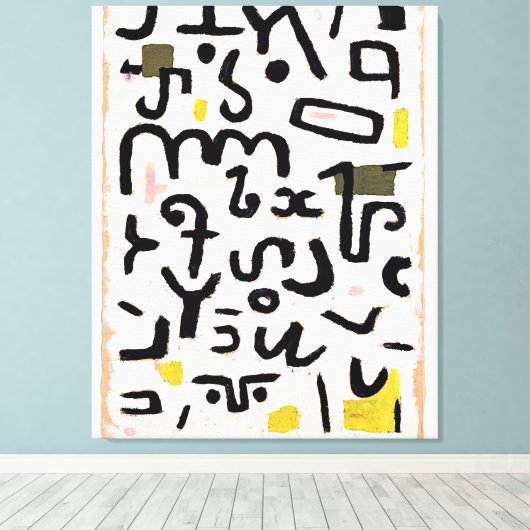 Klee - Gesetz, abstracte kunst Canvas Afdruk (Insitu (Houten vloer))