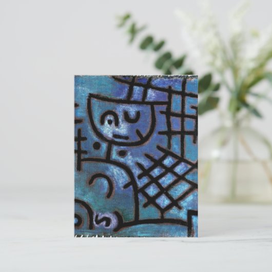 Klee - Gevangene, abstracte kunst, Briefkaart (Staand voorkant)