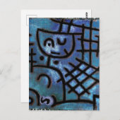 Klee - Gevangene, abstracte kunst, Briefkaart (Voorkant / Achterkant)