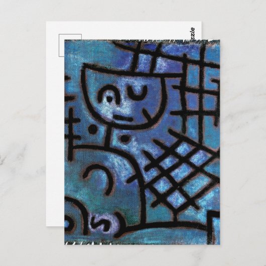 Klee - Gevangene, abstracte kunst, Briefkaart (Voorkant / Achterkant)
