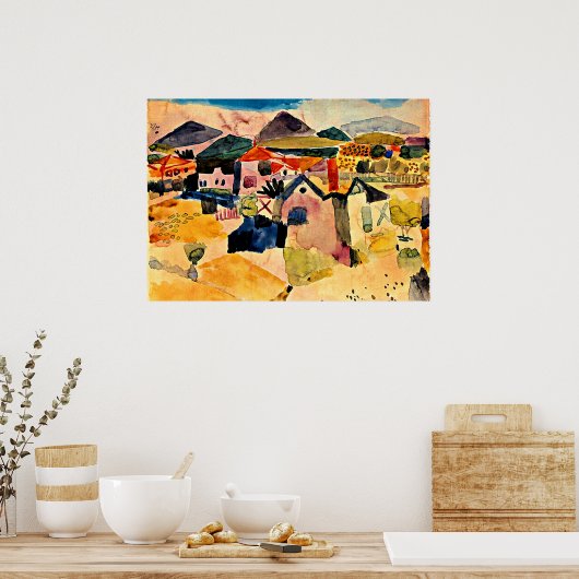 Klee - Gezicht op Saint Germain Poster (Keuken)