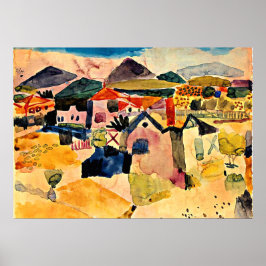 Klee - Gezicht op Saint Germain Poster