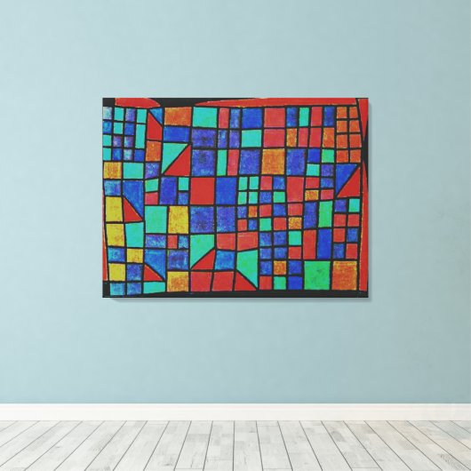 Klee - Glass Facade Canvas Afdruk (Insitu (Houten vloer))