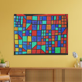 Klee - Glass Facade Canvas Afdruk (Insitu (Woonkamer))