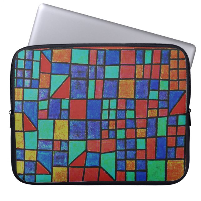 Klee - Glazen Gevel Laptop Sleeve (Voorkant)