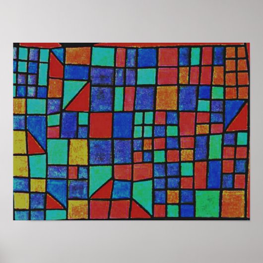 Klee - Glazen Gevel Poster (Voorkant)