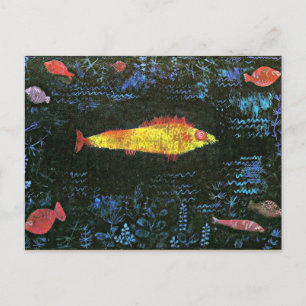 Klee - Goldfish briefkaart. Briefkaart