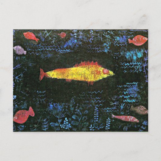Klee - Goldfish briefkaart. Briefkaart (Voorkant)