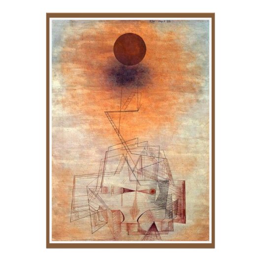 Klee - Grenzen van het intellect, beroemd kunstwer Foto Afdruk (Voorkant)