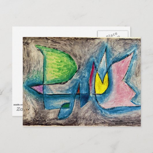 Klee - Groep bomen Briefkaart (Voorkant / Achterkant)