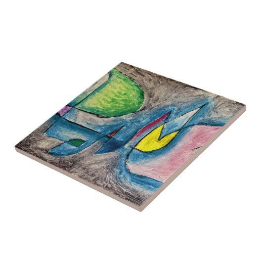 Klee - Groep bomen Tegeltje (Zijkant)