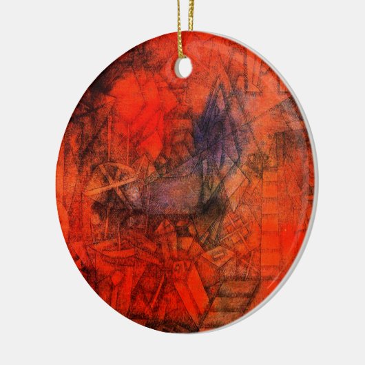 Klee - Groins, beroemd schilderij, Keramisch Ornament (Links)