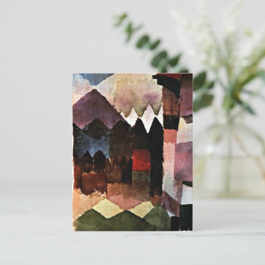 Klee - Haardroger in de tuin van Marc Briefkaart (Staand voorkant)