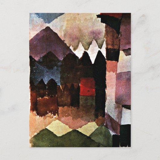 Klee - Haardroger in de tuin van Marc Briefkaart (Voorkant)