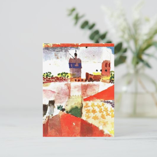 Klee - Hammamet met Moskee Briefkaart (Staand voorkant)