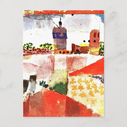 Klee - Hammamet met Moskee Briefkaart (Voorkant)