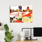 Klee - Hammamet met moskee Poster (Thuiskantoor)