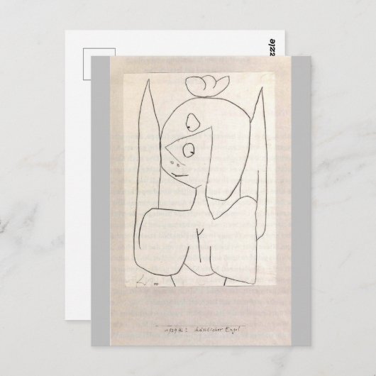 Klee - Hasslicher Engel Briefkaart (Voorkant / Achterkant)