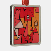 Klee - Heat, beroemd schilderij, Metalen Ornament (Rechts)