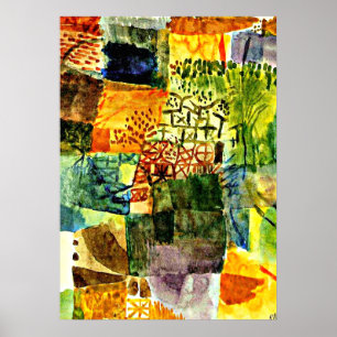 Klee - Herdenking van een tuin Poster