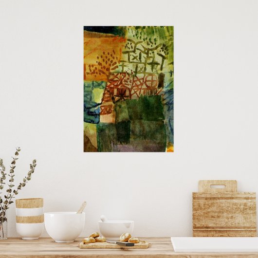 Klee - Herdenking van een tuin Poster (Keuken)