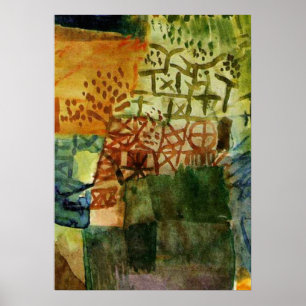 Klee - Herdenking van een tuin Poster