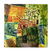 Klee - Herdenking van een tuin Tegeltje (Voorkant)