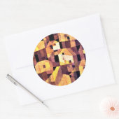 Klee - Herfstachtige Plaats, 1921 Ronde Sticker (Envelop)