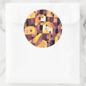 Klee - Herfstachtige Plaats, 1921 Ronde Sticker (Tas)