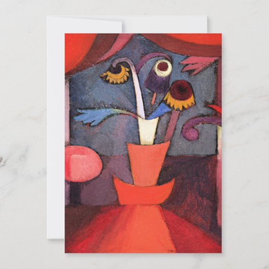 Klee - Herfstbloem Feestdagenkaart (Voorkant)