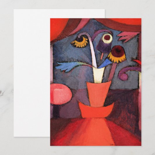 Klee - Herfstbloem Feestdagenkaart (Voorkant / Achterkant)